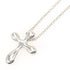Cross Pendant Necklace Sterling Silver Small
