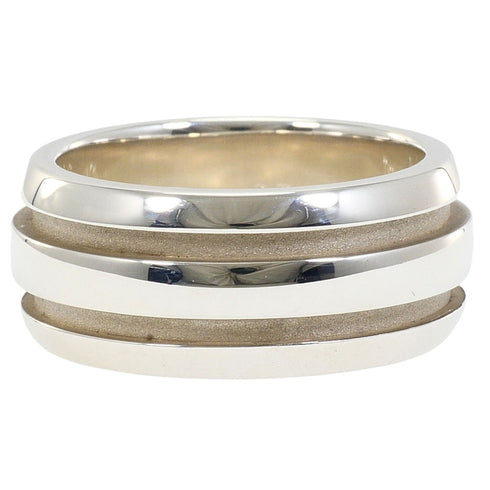 Grooved Ring Sterling Silver
