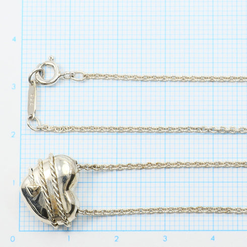 Heart Arrow Pendant Necklace Sterling Silver