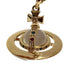 Orb Pendant Necklace Brass Yellow Gold Small