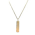 Plate Pendant Necklace Sterling Silver