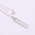Plate Pendant Necklace Sterling Silver