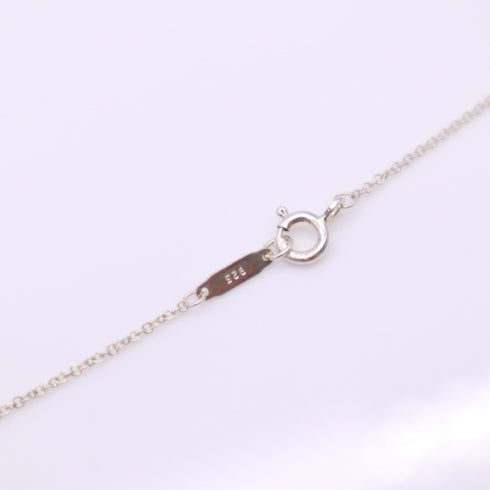 Plate Pendant Necklace Sterling Silver