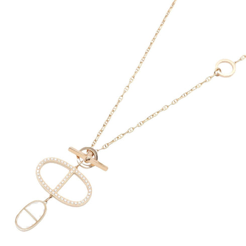 Pendant Necklace 18K Rose Gold and Ceramic with Diamond