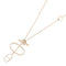 Pendant Necklace 18K Rose Gold and Ceramic with Diamond
