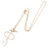 Pendant Necklace 18K Rose Gold and Ceramic with Diamond