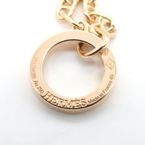 Pendant Necklace 18K Rose Gold and Ceramic with Diamond