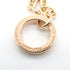 Pendant Necklace 18K Rose Gold and Ceramic with Diamond