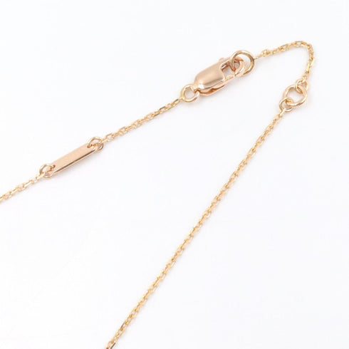 Sweet Alhambra Pendant Necklace 18K Rose Gold and Carnelian
