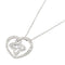 Pendant Necklace 18K White Gold With Diamond
