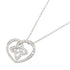 Pendant Necklace 18K White Gold With Diamond