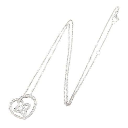 Pendant Necklace 18K White Gold With Diamond