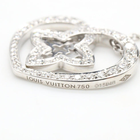 Pendant Necklace 18K White Gold With Diamond