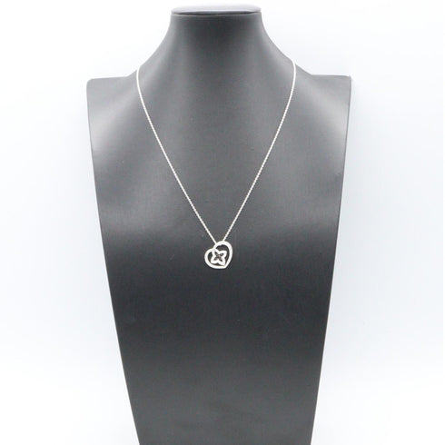 Pendant Necklace 18K White Gold With Diamond