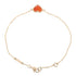 Sweet Alhambra Bracelet 18K Rose Gold and Carnelian