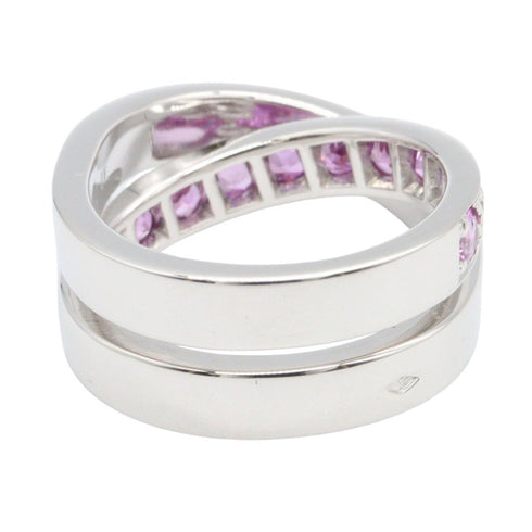 Ring 18K White Gold with Sapphire