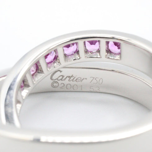 Ring 18K White Gold with Sapphire