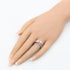 Ring 18K White Gold with Sapphire