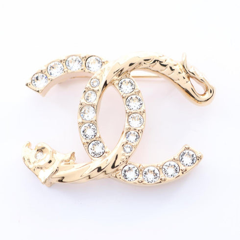 CC Logo Brooch Metal