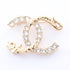 CC Logo Brooch Metal