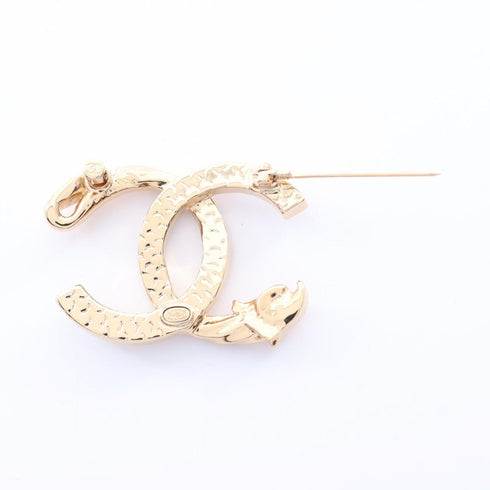CC Logo Brooch Metal