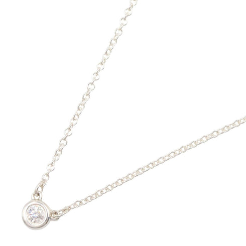Elsa Peretti Diamonds By The Yard Pendant Necklace Sterling Silver and Diamond