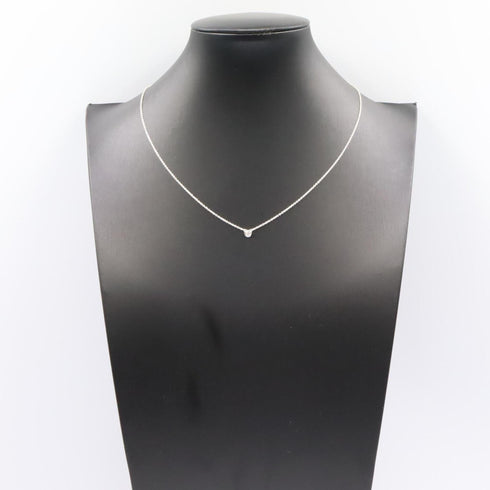 Elsa Peretti Diamonds By The Yard Pendant Necklace Sterling Silver and Diamond