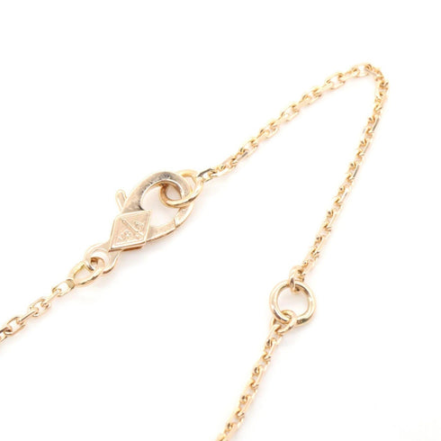 Vintage Alhambra Pendant Necklace 18K Rose Gold and Onyx