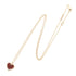 Sweet Alhambra Pendant Necklace 18K Rose Gold and Carnelian