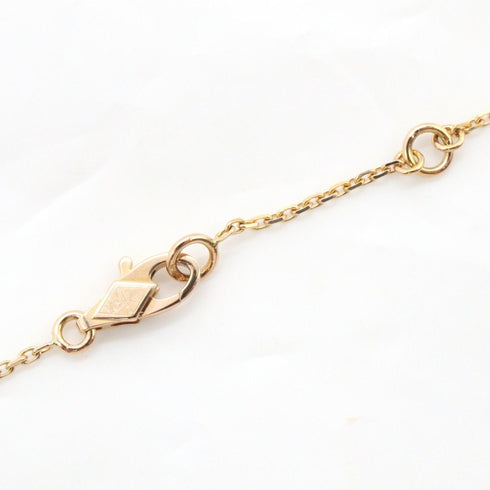 Sweet Alhambra Pendant Necklace 18K Rose Gold and Carnelian