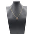 Vintage Alhambra Pendant Necklace 18K Yellow Gold and Carnelian