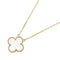 Vintage Alhambra Pendant Necklace 18K Yellow Gold