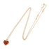 Pendant Necklace 18K Rose Gold with Carnelian