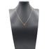 Pendant Necklace 18K Rose Gold with Carnelian