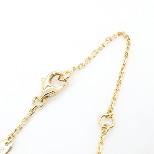Vintage Alhambra Pendant Necklace 18K Yellow Gold and Malachite