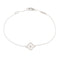 Sweet Alhambra Bracelet Sterling Silver and 18K White Gold