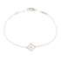 Sweet Alhambra Bracelet Sterling Silver and 18K White Gold