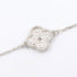 Sweet Alhambra Bracelet Sterling Silver and 18K White Gold