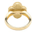 Vintage Alhambra Ring 18K Yellow Gold and Onyx