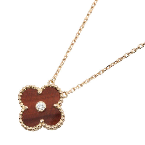 Vintage Alhambra Pendant Necklace 18K Rose Gold