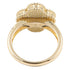 Vintage Alhambra Ring 18K Yellow Gold and Carnelian