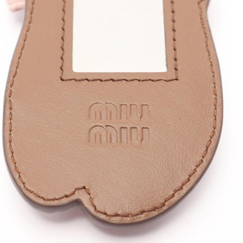 Charm Leather Brown and Pink Handbag Charm