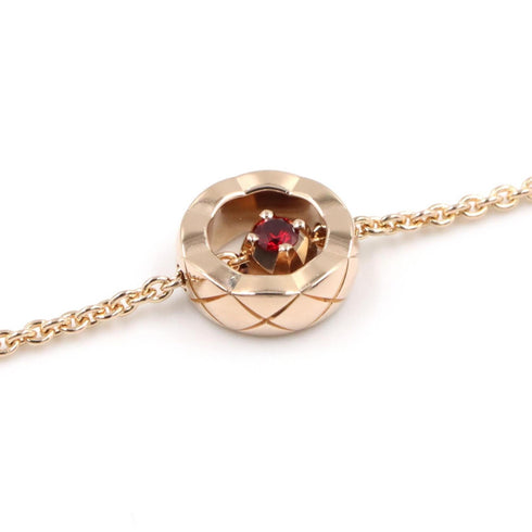 Charm Bracelet 18K Rose Gold With Ruby
