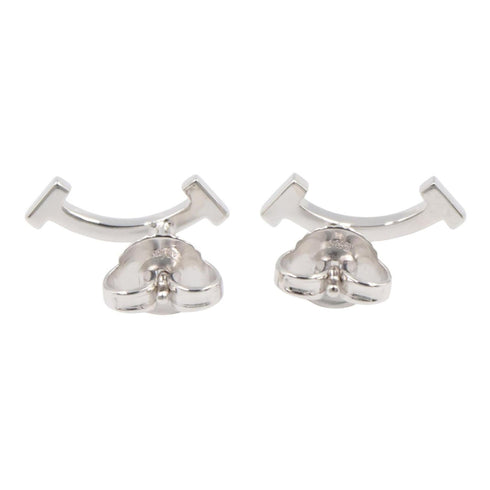 T Smile Mini Pendant Necklace 18K White Gold Earrings 18K White Gold