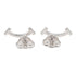 T Smile Mini Pendant Necklace 18K White Gold Earrings 18K White Gold