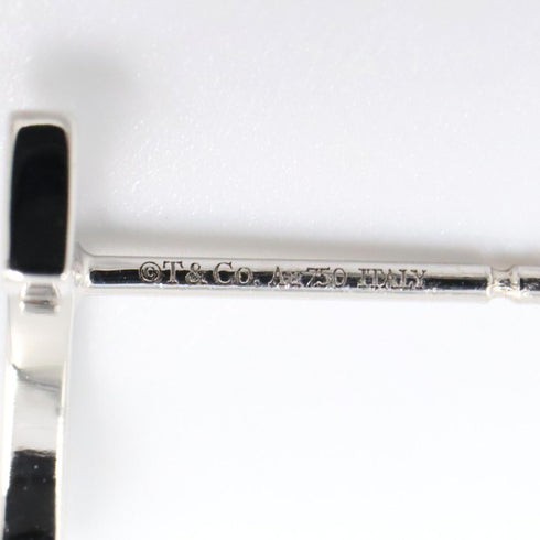 T Smile Mini Pendant Necklace 18K White Gold Earrings 18K White Gold