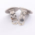 CC Logo Circle Clip-On Earrings Silver-Tone Metal Silver-Tone Metal