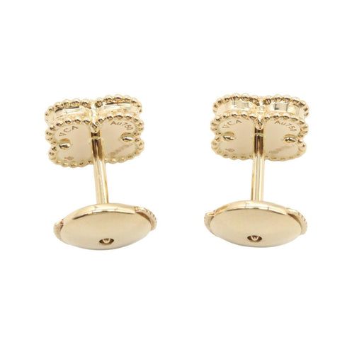Sweet Alhambra Earrings 18K Yellow Gold and Onyx 18K Yellow Gold