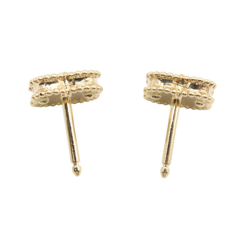 Sweet Alhambra Earrings 18K Yellow Gold and Onyx 18K Yellow Gold