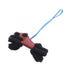 Charm Agneau Milo and Leather Black Blue Bordeaux Handbag Charm